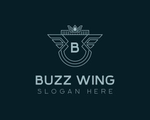 Wings Crown Company logo design