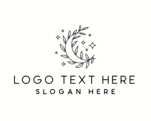 Yoga - Moon Vines Florist logo design