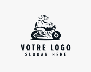 Rider - Motorbike Pet Dog logo design