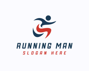 Running Sports Olympics logo design