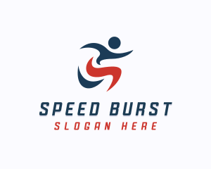 Running Sports Olympics logo design