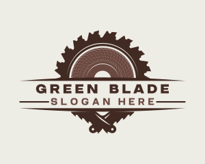 Saw Blade Carpentry logo design