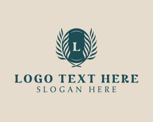 Hotel - Natural Beauty Wreath logo design