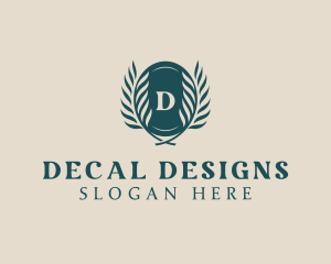 Natural Beauty Wreath logo design