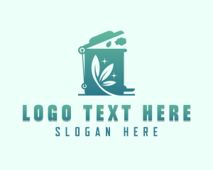 Recycling Bin - Eco Garbage Can logo design