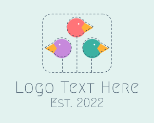 Free - Baby Bird Daycare Toy logo design