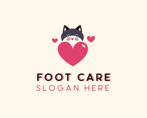 Cat Heart Veterinary logo design