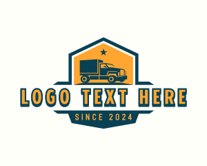 Drive - Delivery Truck Vehicle logo design