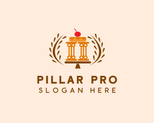 Donut Bakery Pillar  logo design