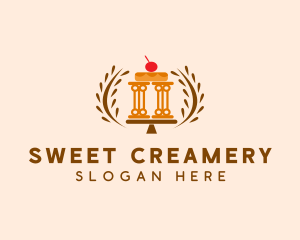 Donut Bakery Pillar  logo design