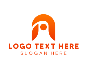 Modern Business Media Letter A logo design