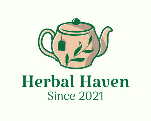 Herbal - Herbal Tea Teapot logo design