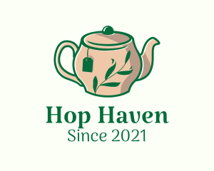 Herbal Tea Teapot logo design