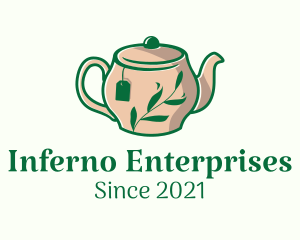 Herbal Tea Teapot logo design