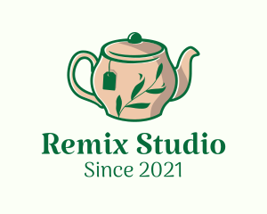 Herbal Tea Teapot logo design