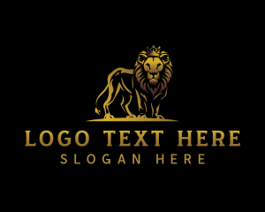 Investment - Luxury Crown Lion logo design