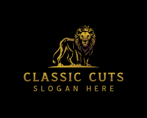 Luxury Crown Lion  Logo