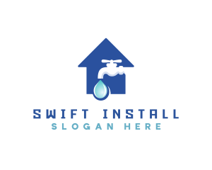 Installation - Home Fauset Water logo design