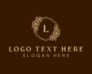 Gold - Luxury Floral Boutique logo design