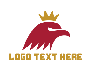 Mascot - Red Eagle King logo design