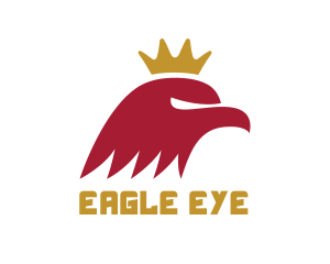 Red Eagle King logo design