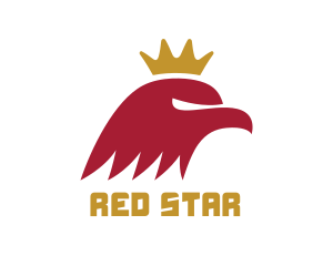 Red Eagle King logo design