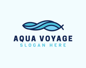 Aqua Wave Water logo design