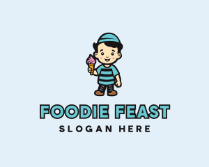 Sweet Ice Cream Dessert logo design