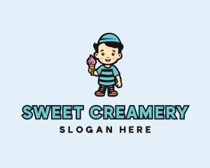 Sweet Ice Cream Dessert logo design