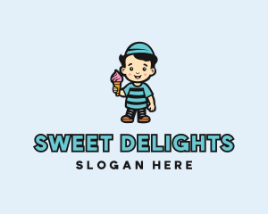 Sweet Ice Cream Dessert logo design