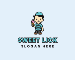 Sweet Ice Cream Dessert logo design