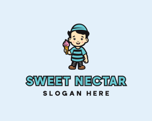 Sweet Ice Cream Dessert logo design