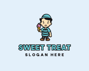 Sweet Ice Cream Dessert logo design