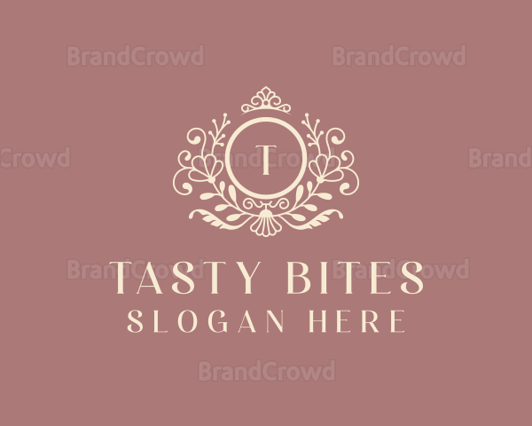 Floral Crown Wedding Logo