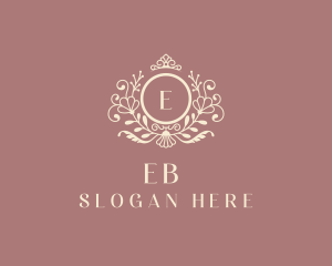 Floral Crown Wedding Logo