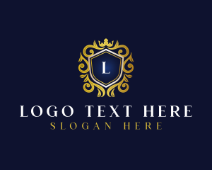 Decor - Crown Shield Ornament logo design