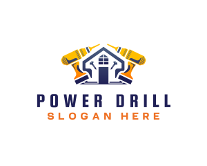 Drill Handyman Repair logo design