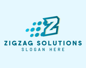 Digital Pixels Letter Z logo design