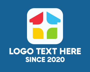 Mobile App - Multicolor Home Property logo design