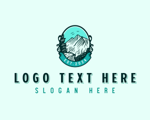 Badge - Adventure Mountain Forest logo design