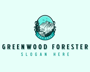 Adventure Mountain Forest logo design