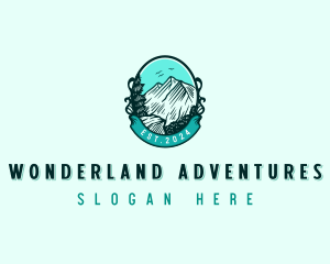 Adventure Mountain Forest logo design