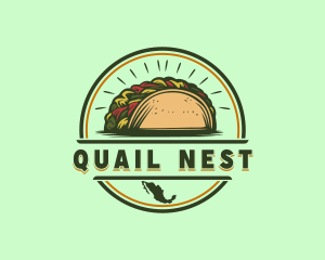 Mexican Taco Snack Logo