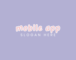 Cute Pastel Wordmark Logo