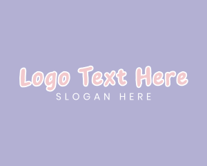 Pediatric - Cute Pastel Wordmark logo design