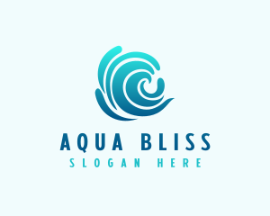 Aqua Wave Water logo design