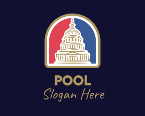 America - Washington Capitol Building logo design