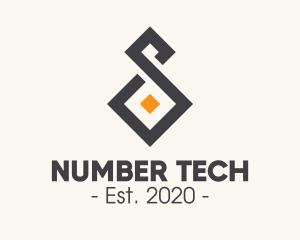 Number - Geometric Number 8 logo design