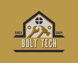 Bolts - Hammer Wrench Handyman logo design