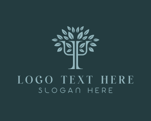Therapist - Psychology Mental Health Tree logo design